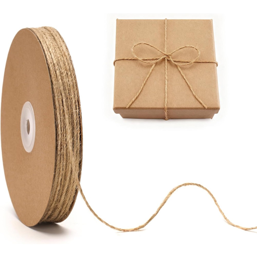 Twine Jute Natural - 2MM 328Ft Natural Brown Jute Twine