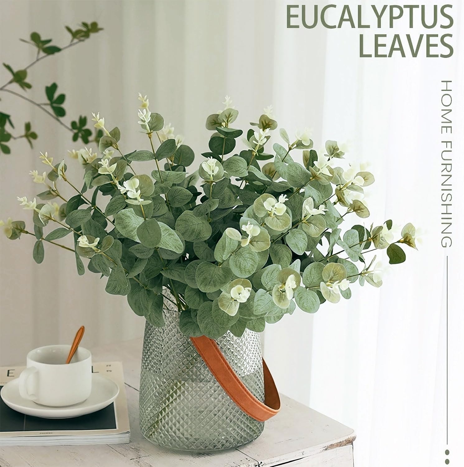 5/10/20Pcs Artificial Eucalypt - đánh giá và giá Palm Leaf Dried