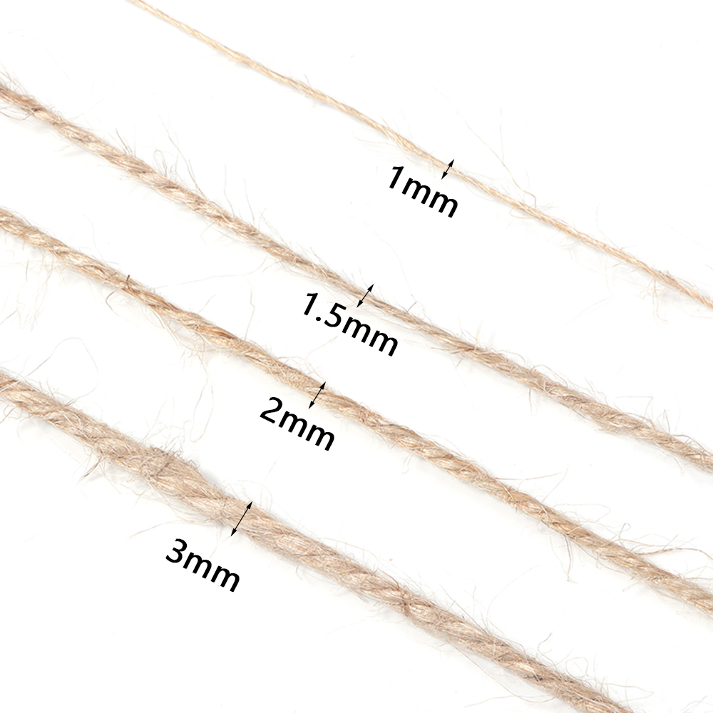 100M 1-3mm Natural Jute Rope S - đánh giá và giá Twine Jute Natural