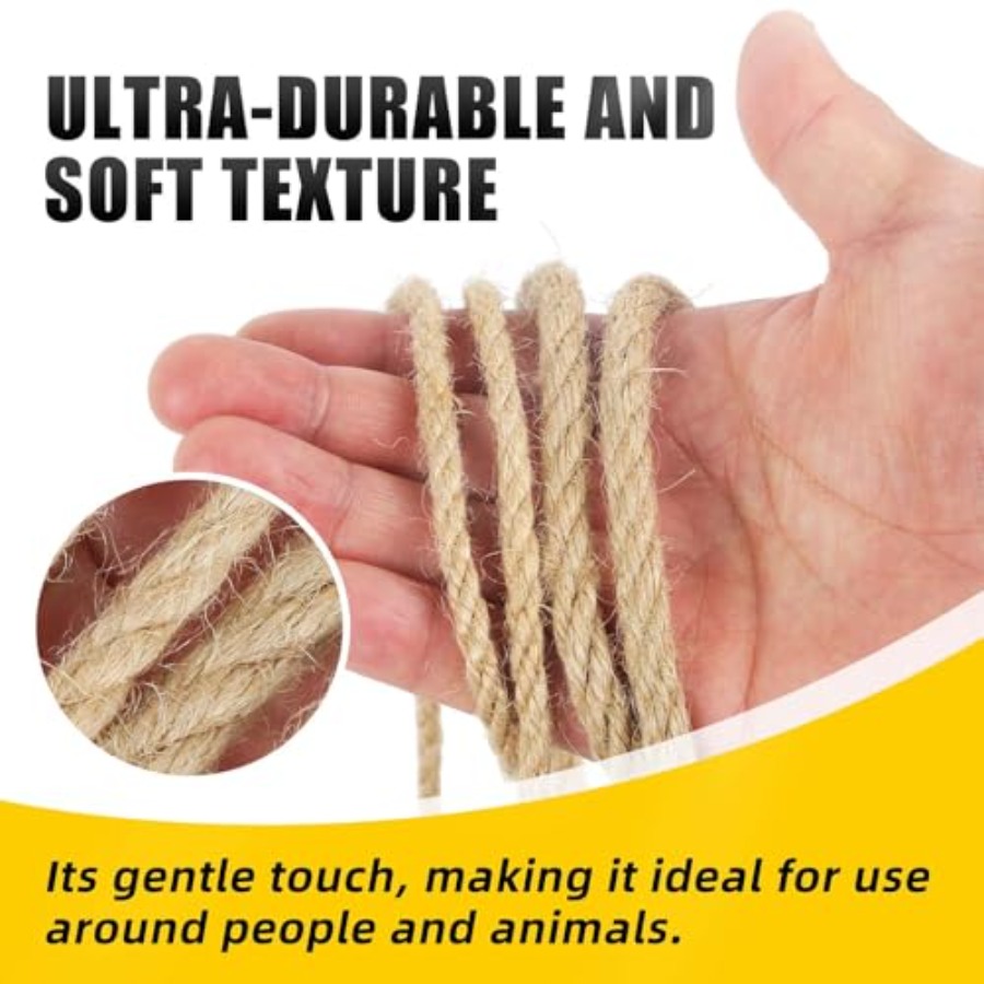 Natural Jute Twine 8MM x 50FT  - đánh giá và giá Twine Jute Natural