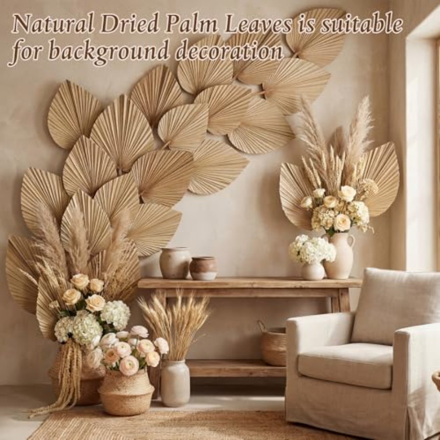 24 Pcs Dried Palm Leaves Artif - đánh giá và giá Palm Leaf Dried