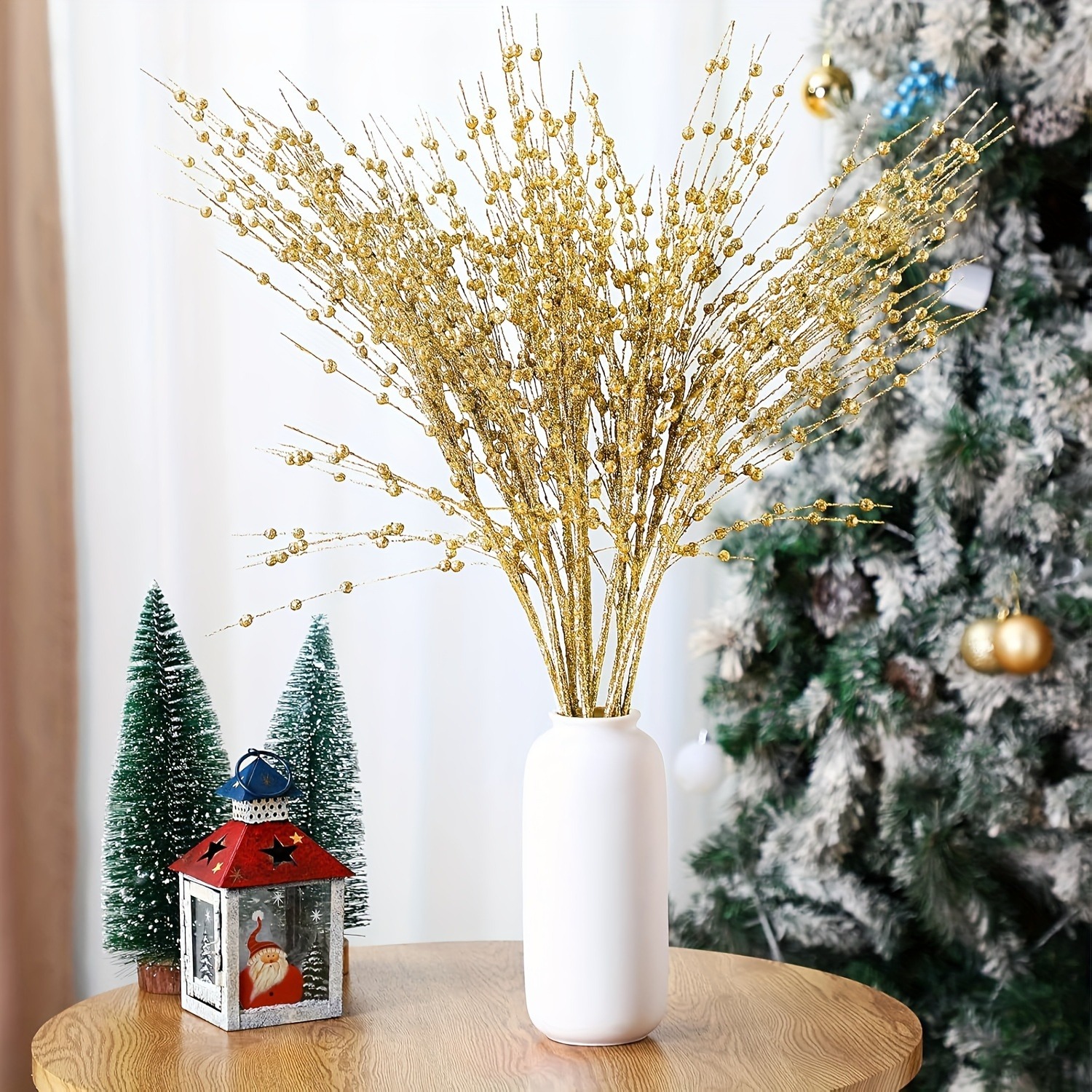 4Pcs Artificial Berry Bouquet  - đánh giá và giá Palm Leaf Dried