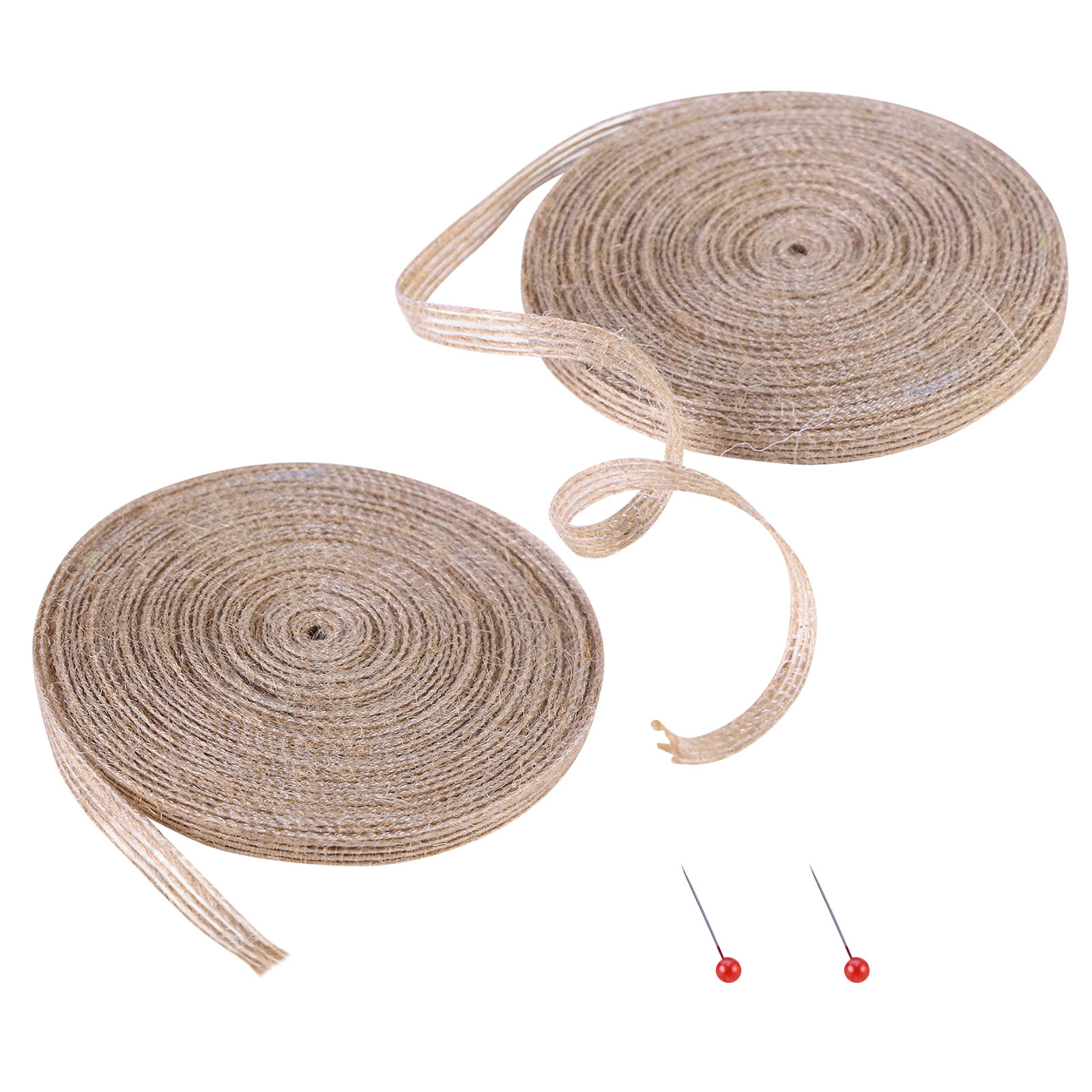 2 Rolls Jute Ribbon Burlap Twi - đánh giá và giá Twine Jute Natural