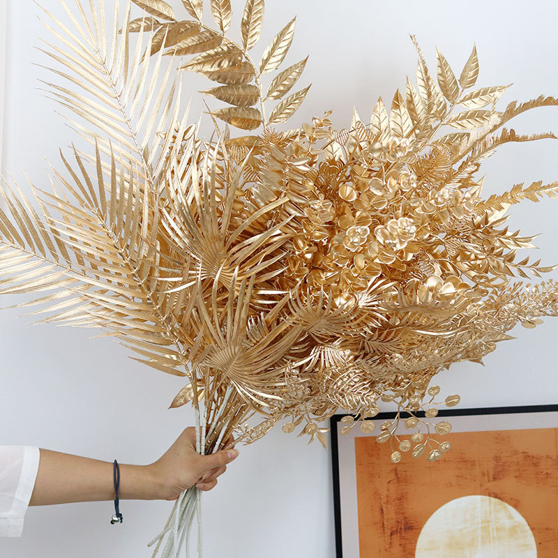 95CM Gold Artificial Plants Eu - đánh giá và giá Palm Leaf Dried